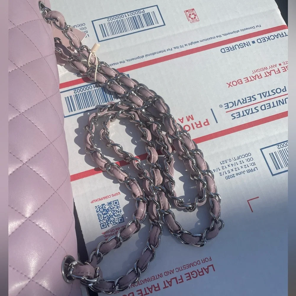 💜💜Chanel Mauve Classic Double Flap Jumbo Bag - Picture 10 of 11